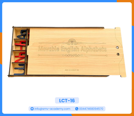 صندوق الحروف الإنجليزية MDF